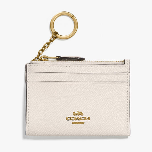 Coach Mini Skinny ID Case - Gold/Chalk