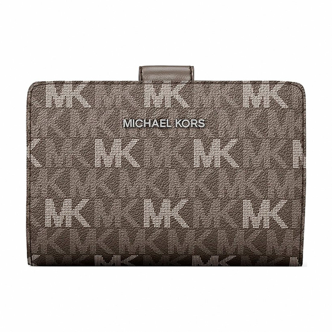 Michael Kors Jet Set Travel Medium Signature Logo Billfold Wallet - MUSHROOM