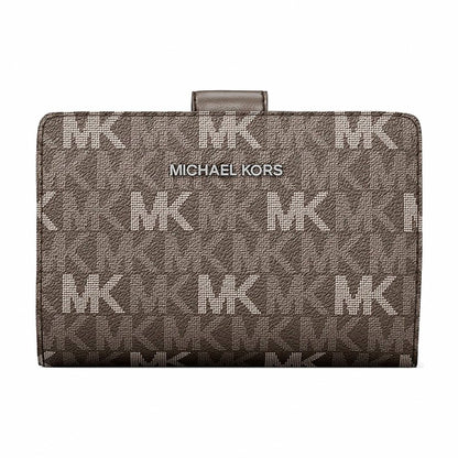 Michael Kors Jet Set Travel Medium Signature Logo Billfold Wallet - MUSHROOM