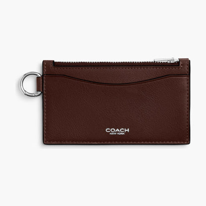 Coach Zip Card Case - Maple
