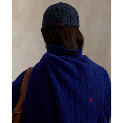 Polo Ralph Lauren Cable-Knit Cotton Ball Cap - Navy