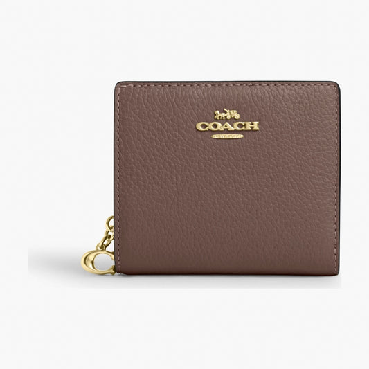 Coach Snap Wallet - Gold/Dark Stone
