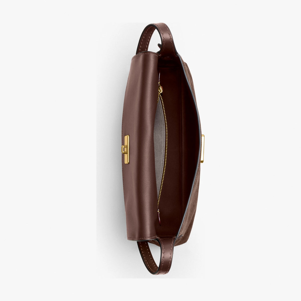 Coach Chelsea Shoulder Bag 26 - Brass/Dark Chocolate