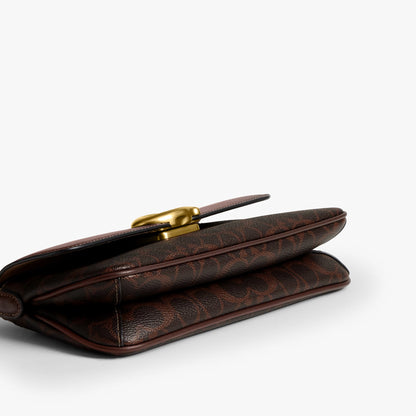 Coach Jet Shoulder Bag In Signature Canvas - Brass/Maple