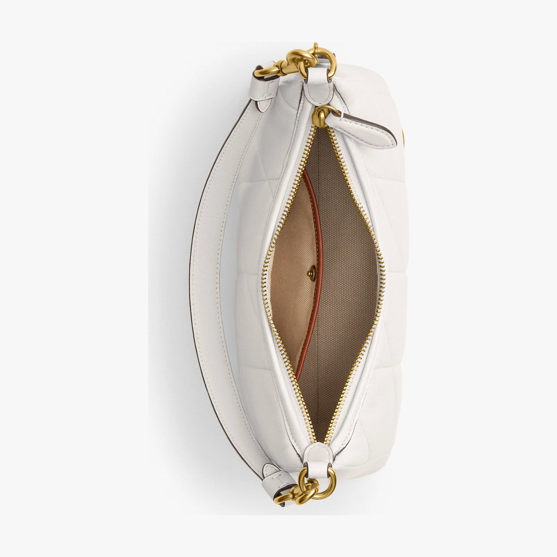 Coach Juliet Shoulder Bag 25 With Quilting - Brass/Chalk