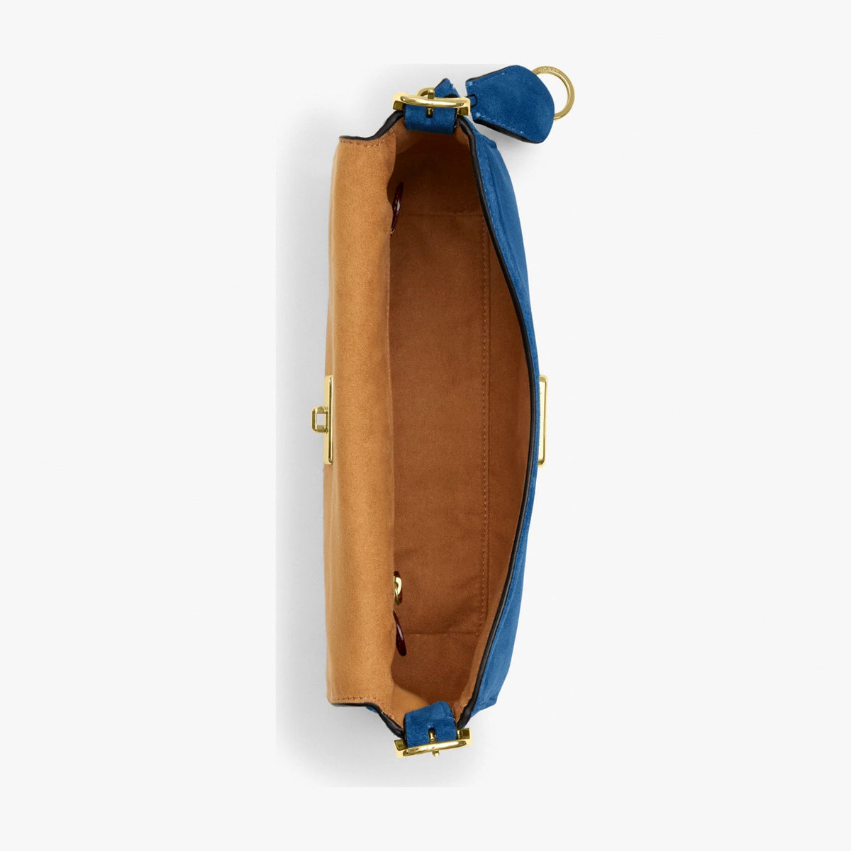 Coach Etta Small Flap Shoulder Bag - Gold/Blue Jay