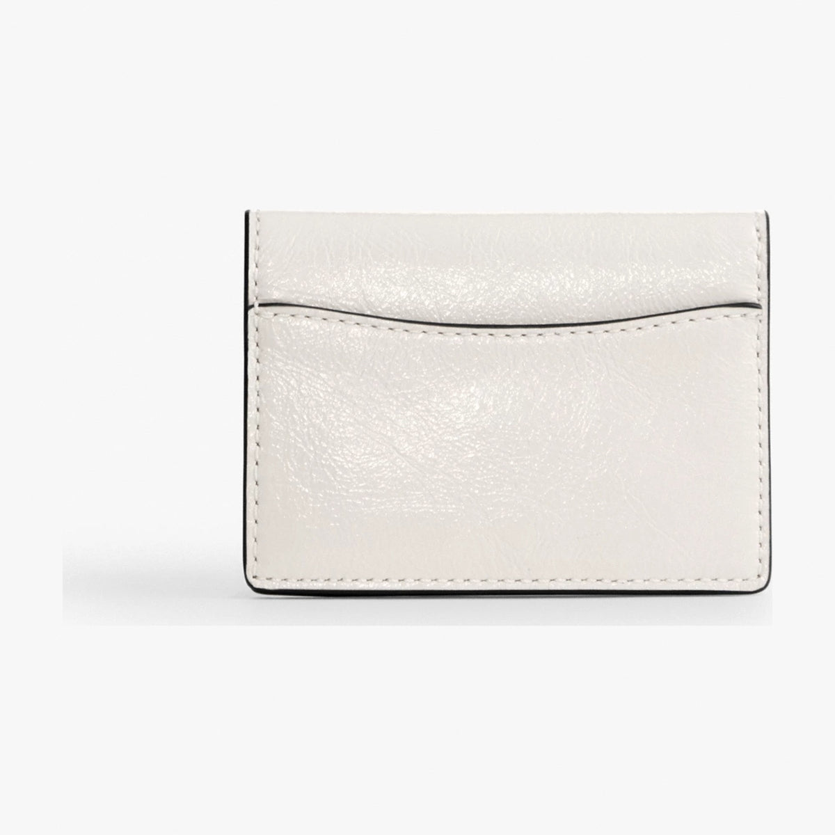 Coach Card Case With Charms - Silver/Chalk