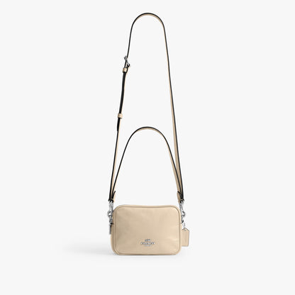 Coach Mini Carey Crossbody Bag - Silver/Ivory