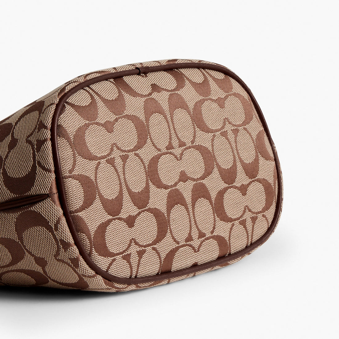 Coach Demi Bag In Signature Jacquard - Brass/Khaki Maple