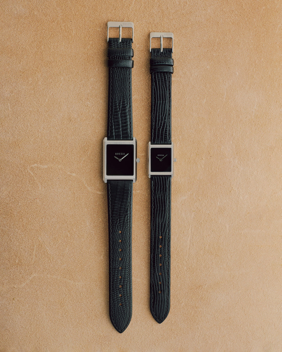 BREDA Virgil (Lizard Embossed) - Silver/Black/Midnight