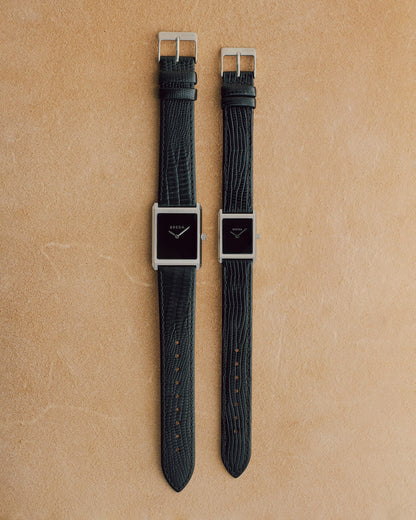 BREDA Virgil (Lizard Embossed) - Silver/Black/Midnight