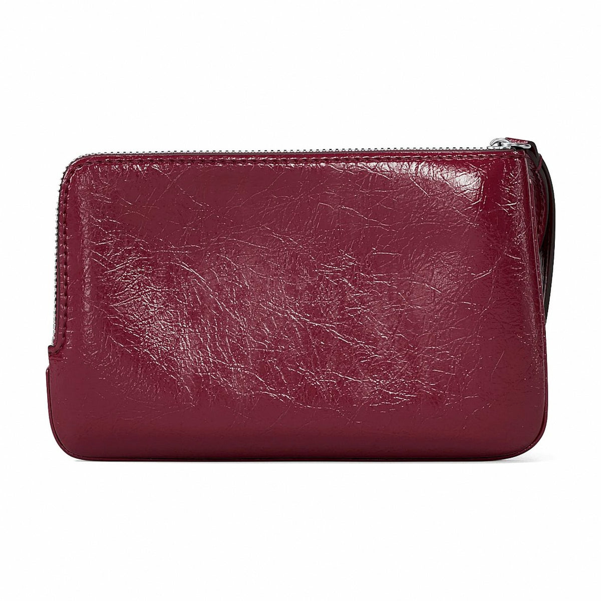 Michael Kors Jet Set Travel Small Crackled Wristlet - MAROON