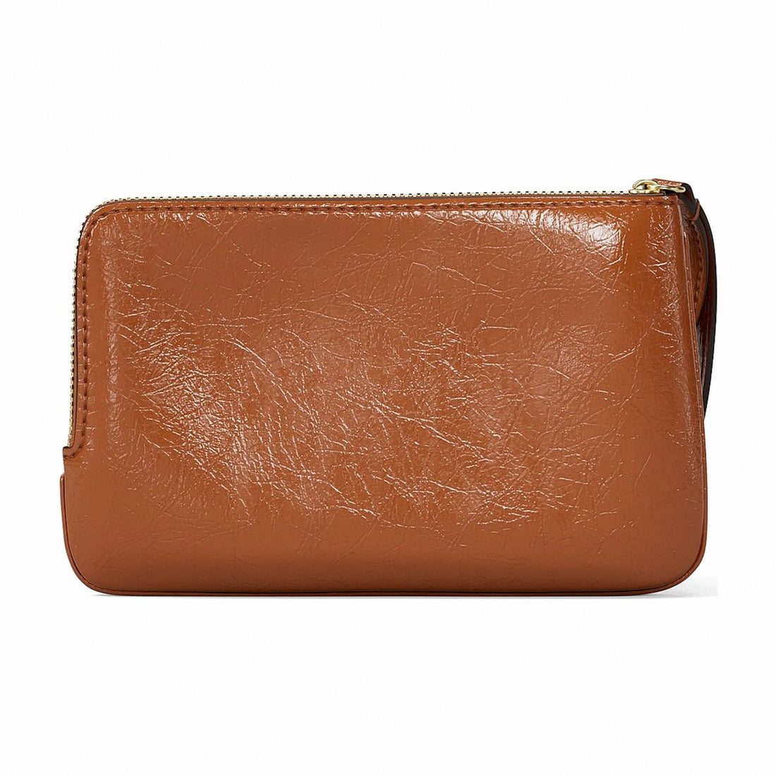 Michael Kors Jet Set Travel Small Crackled Wristlet - LUGGAGE