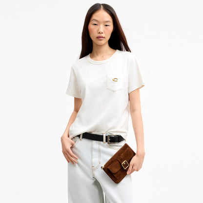 Coach Ashton Wristlet - Gold/Warm Brown