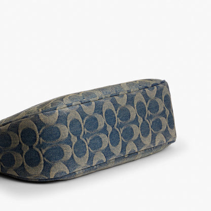 Coach Teri Shoulder Bag In Signature Regenerative Cotton Denim - Gold/Denim