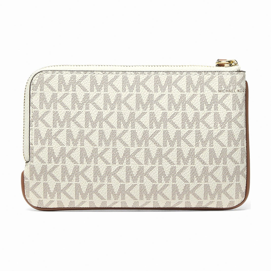 Michael Kors Jet Set Travel Small Signature Logo Wristlet - VANILLA