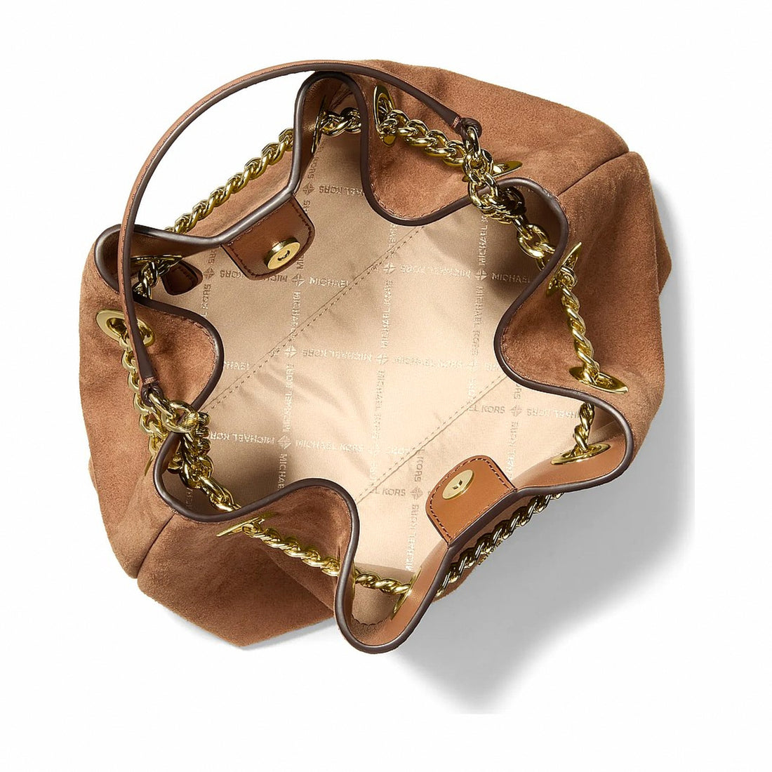 Michael Kors Mina Small Crossbody Bag - LUGGAGE