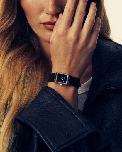 BREDA Virgil (Lizard Embossed) - Silver/Black/Midnight