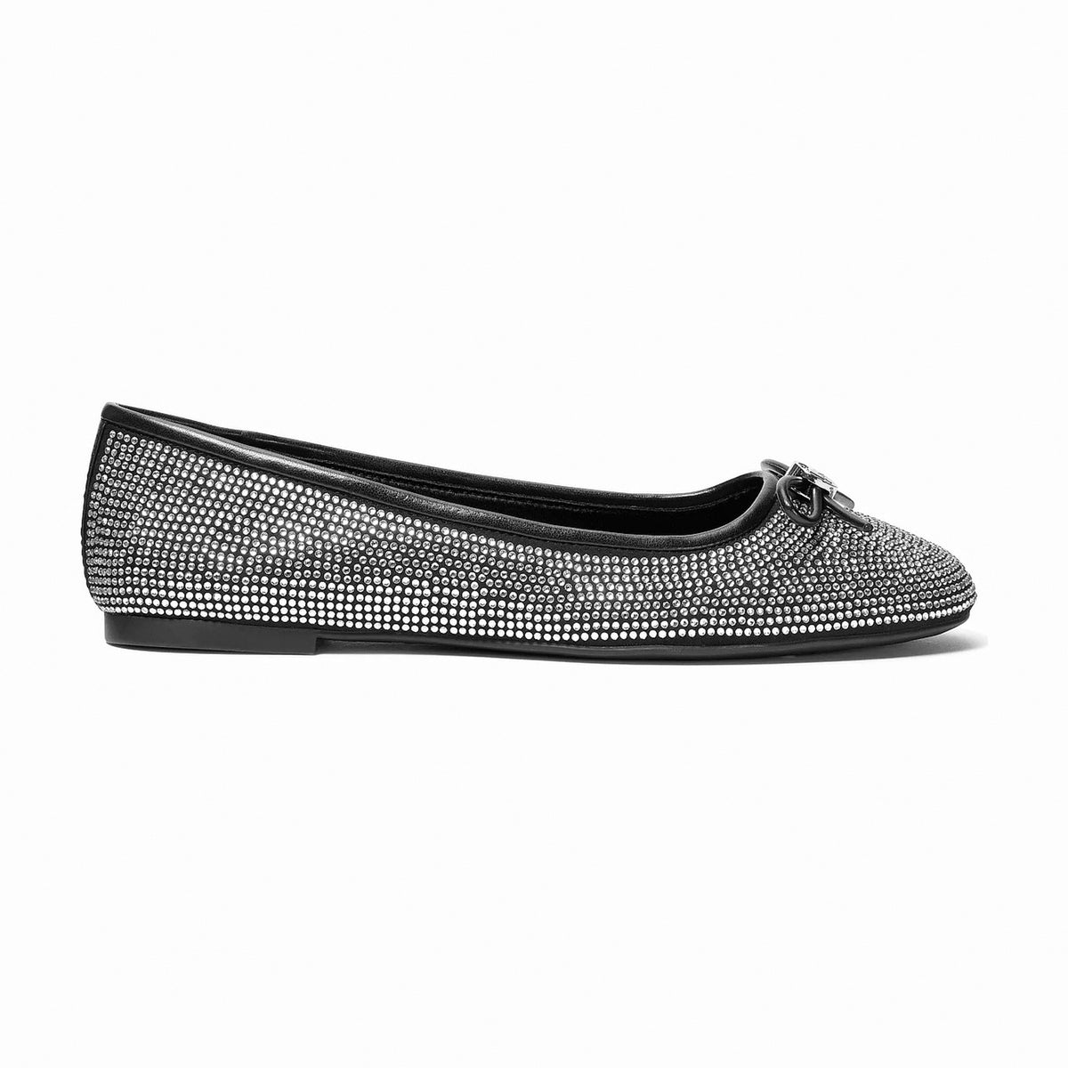 Michael Kors Savannah Embellished Ballet Flat - BLACK