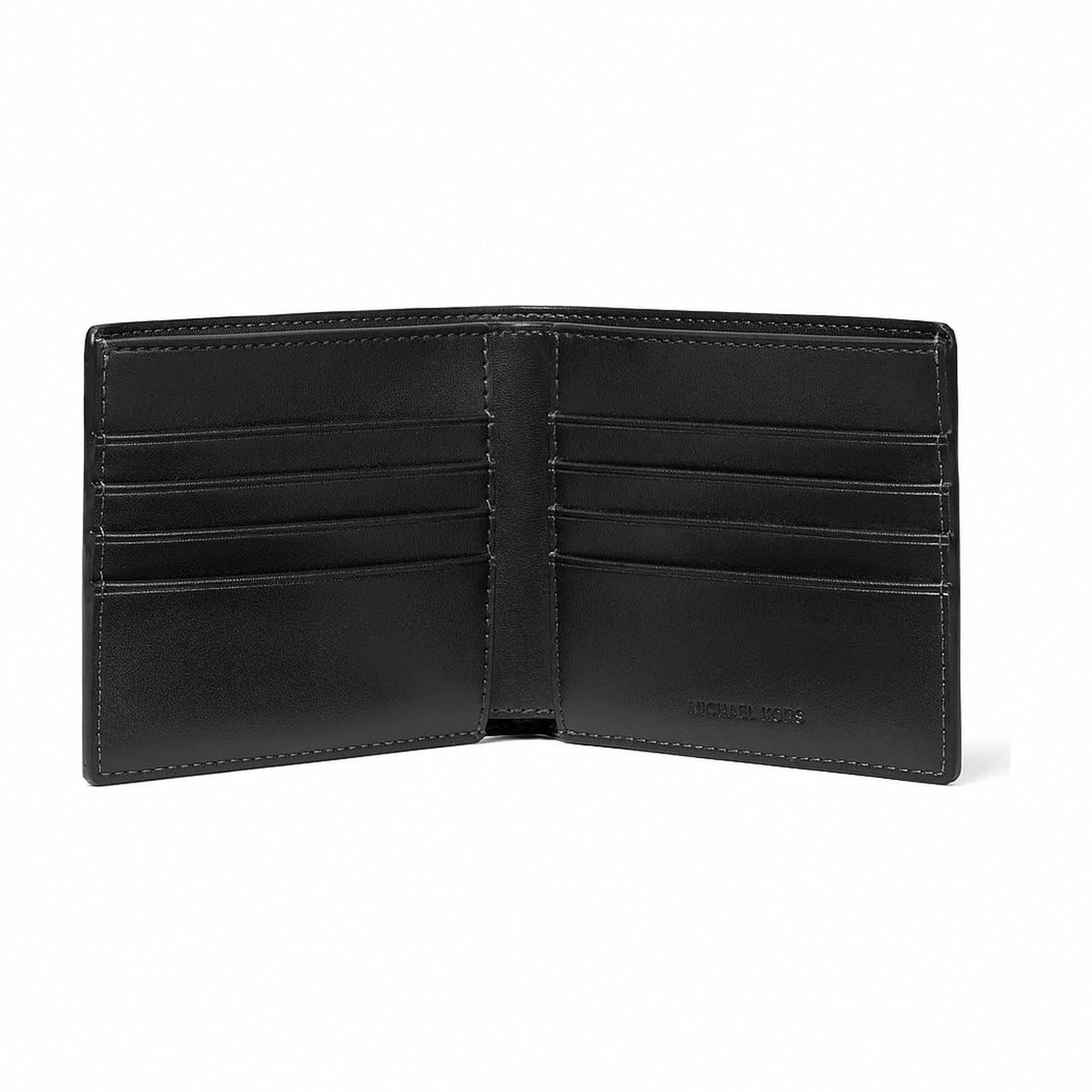 Michael Kors Signature Logo Wallet and Reversible Belt Gift Set - BLACK
