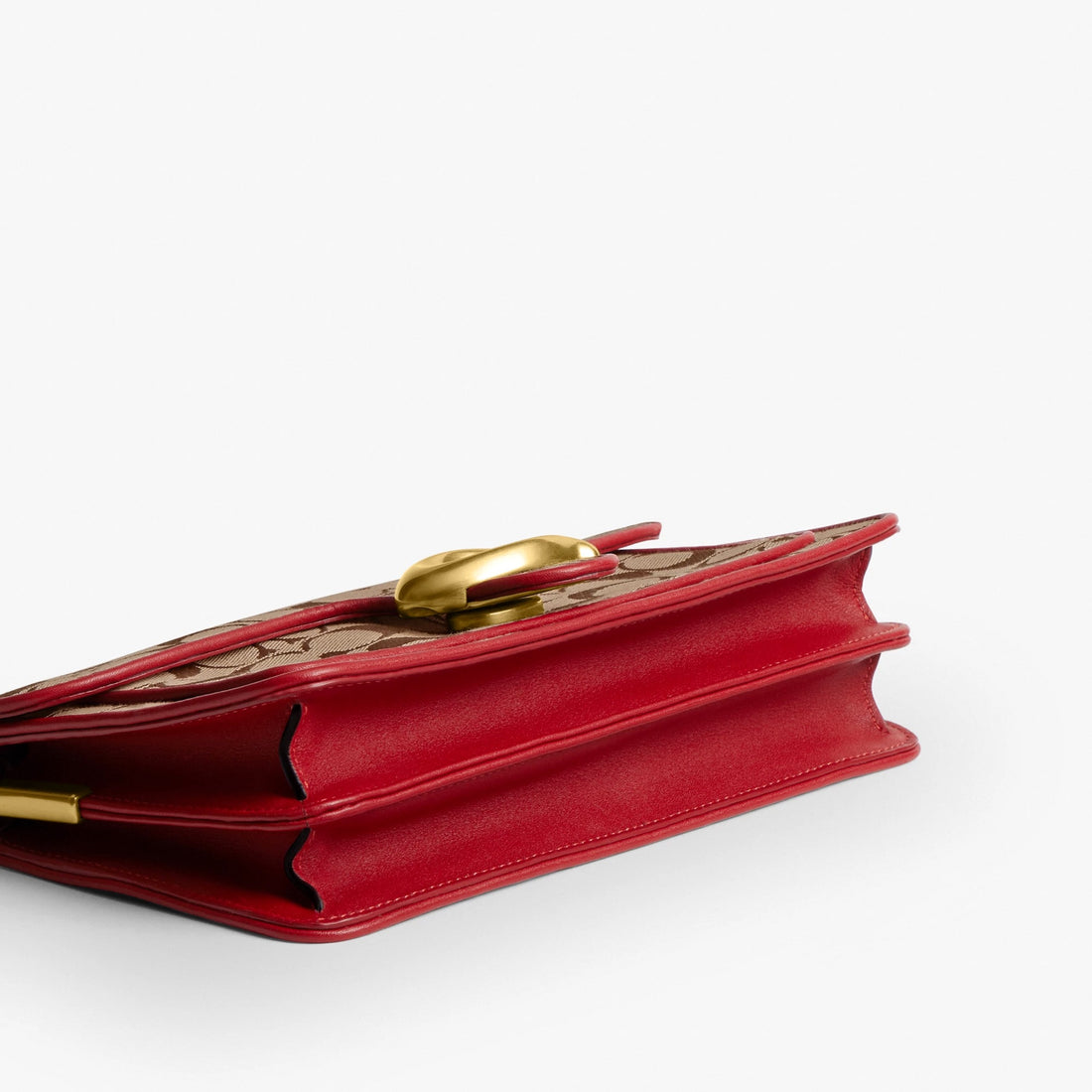 Coach Tabby Shoulder Bag 26 In Signature Jacquard - Brass/Poppy Signature