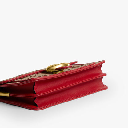 Coach Tabby Shoulder Bag 26 In Signature Jacquard - Brass/Poppy Signature