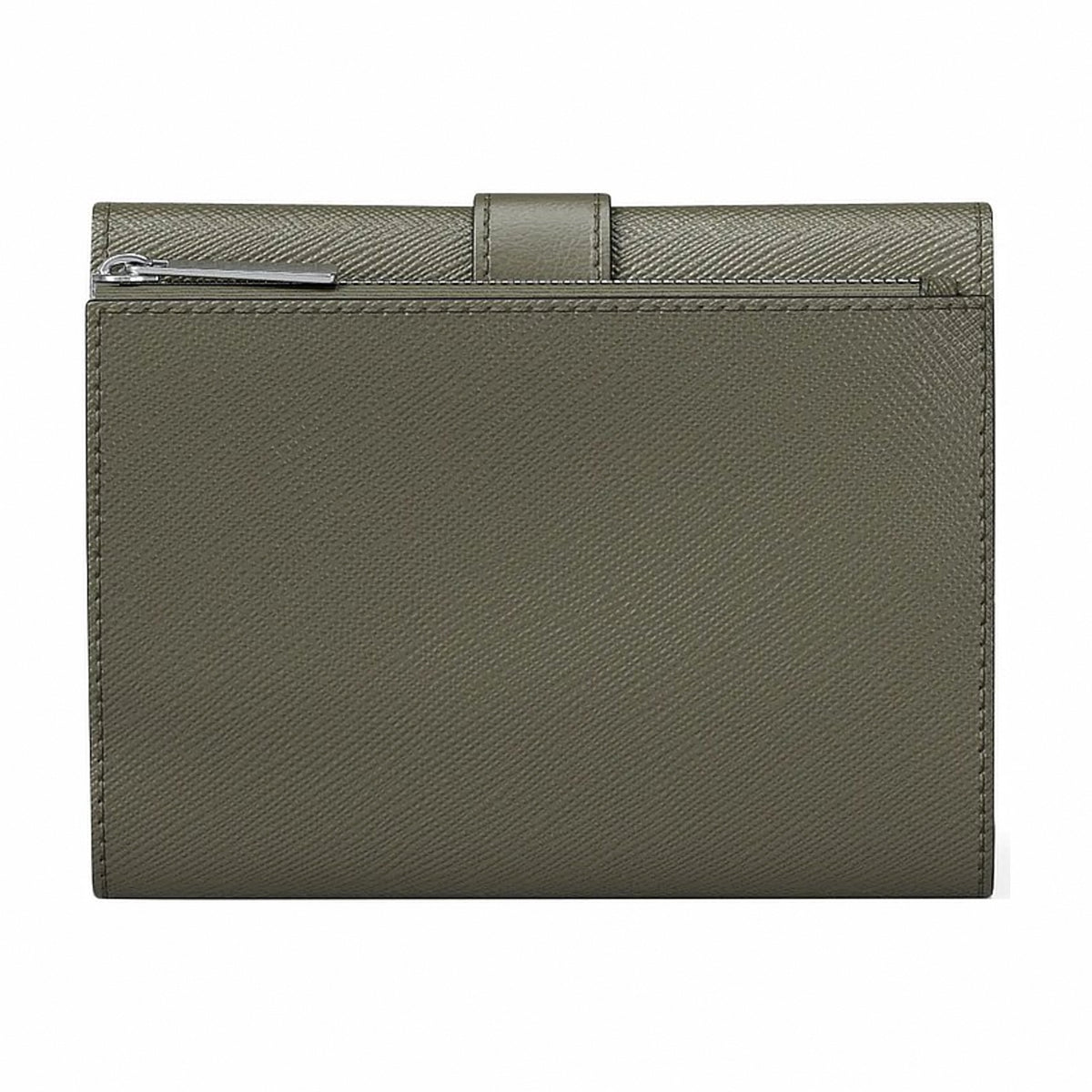 Michael Kors Greenwich Medium Leather Trifold Wallet - OLIVE