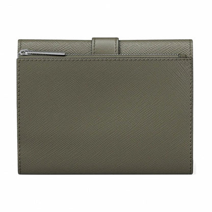 Michael Kors Greenwich Medium Leather Trifold Wallet - OLIVE