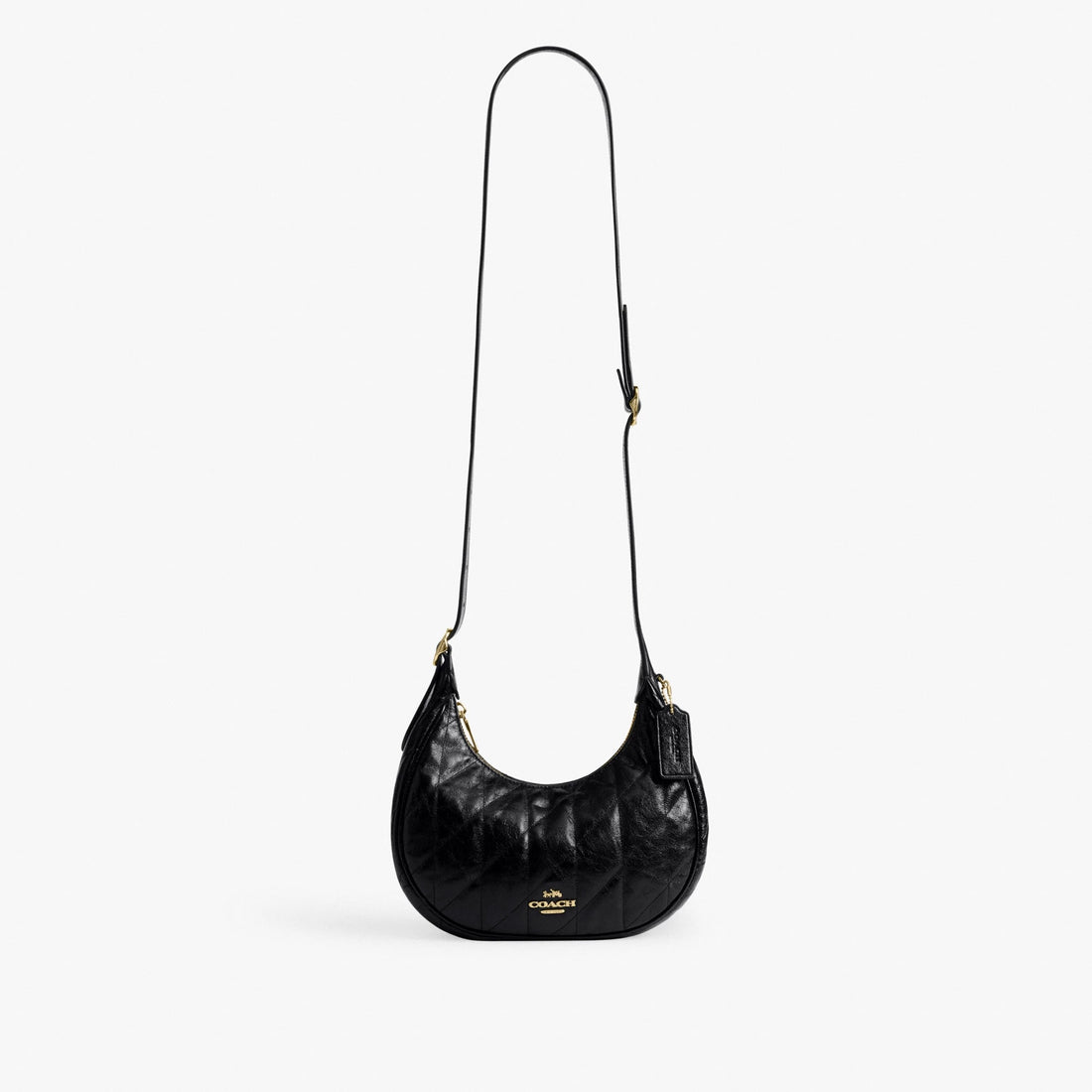 Coach Emily Shoulder Bag With Quilting - Gold/Black