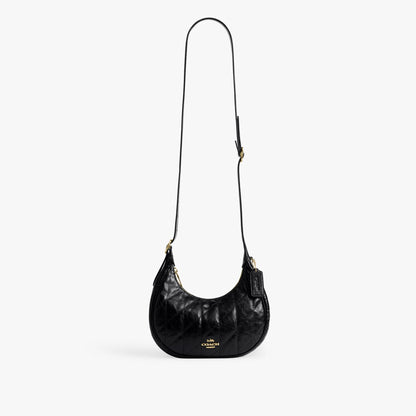 Coach Emily Shoulder Bag With Quilting - Gold/Black