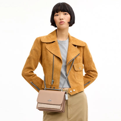 Coach Klare Crossbody Bag In Signature Canvas - Silver/Sand/Taupe
