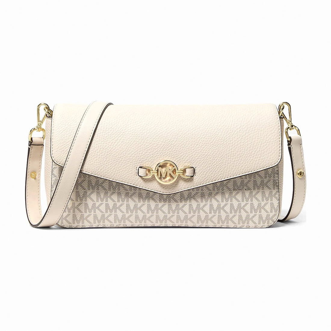 Michael Kors Kacey Medium Signature Logo Shoulder Bag - LT CRM MULTI