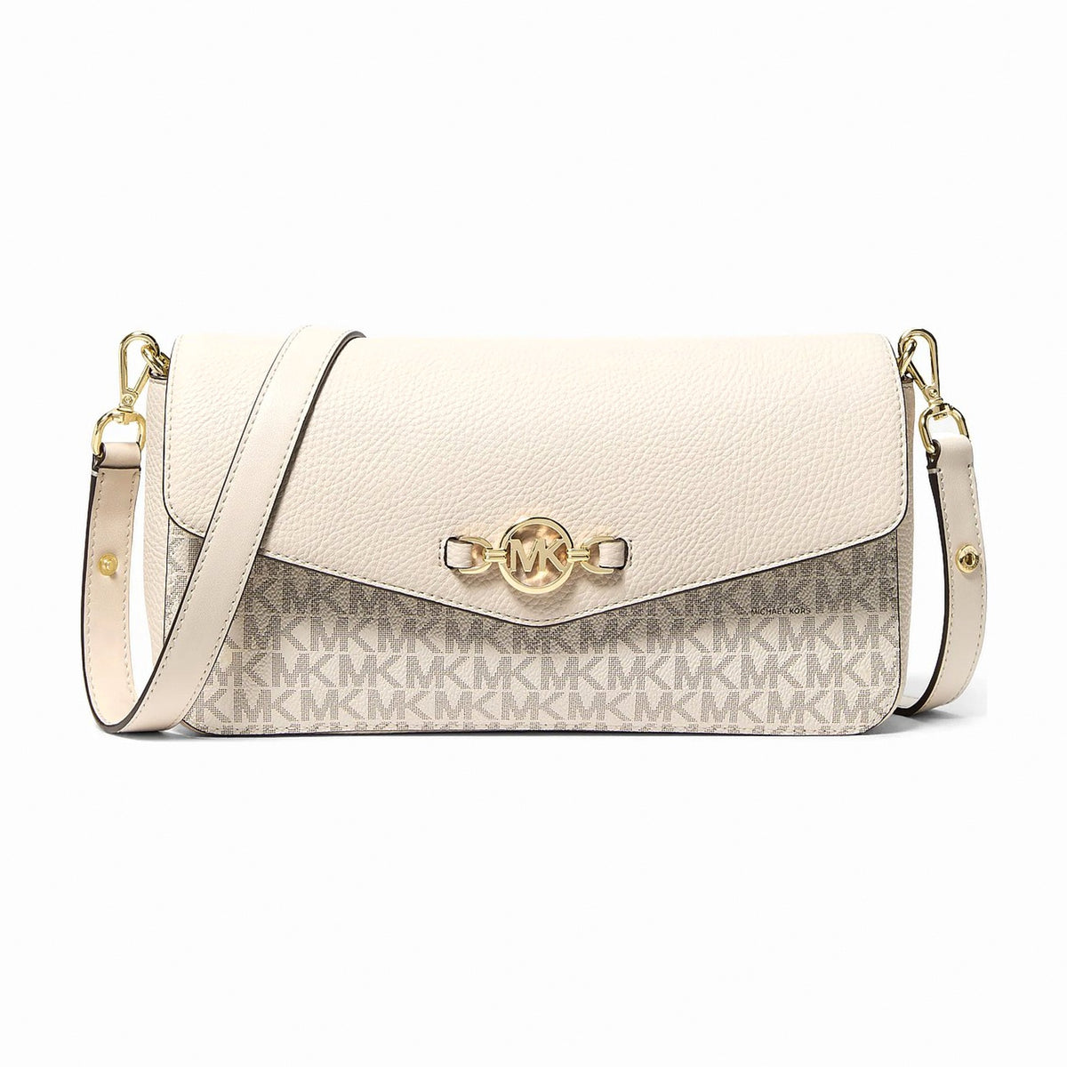 Michael Kors Kacey Medium Signature Logo Shoulder Bag - LT CRM MULTI