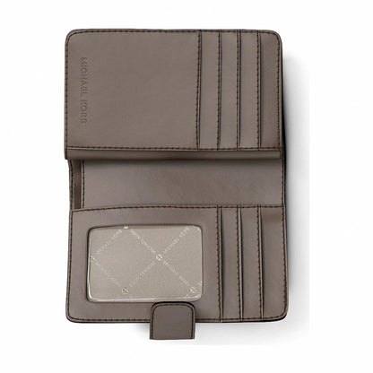 Michael Kors Jet Set Travel Medium Signature Logo Billfold Wallet - MUSHROOM