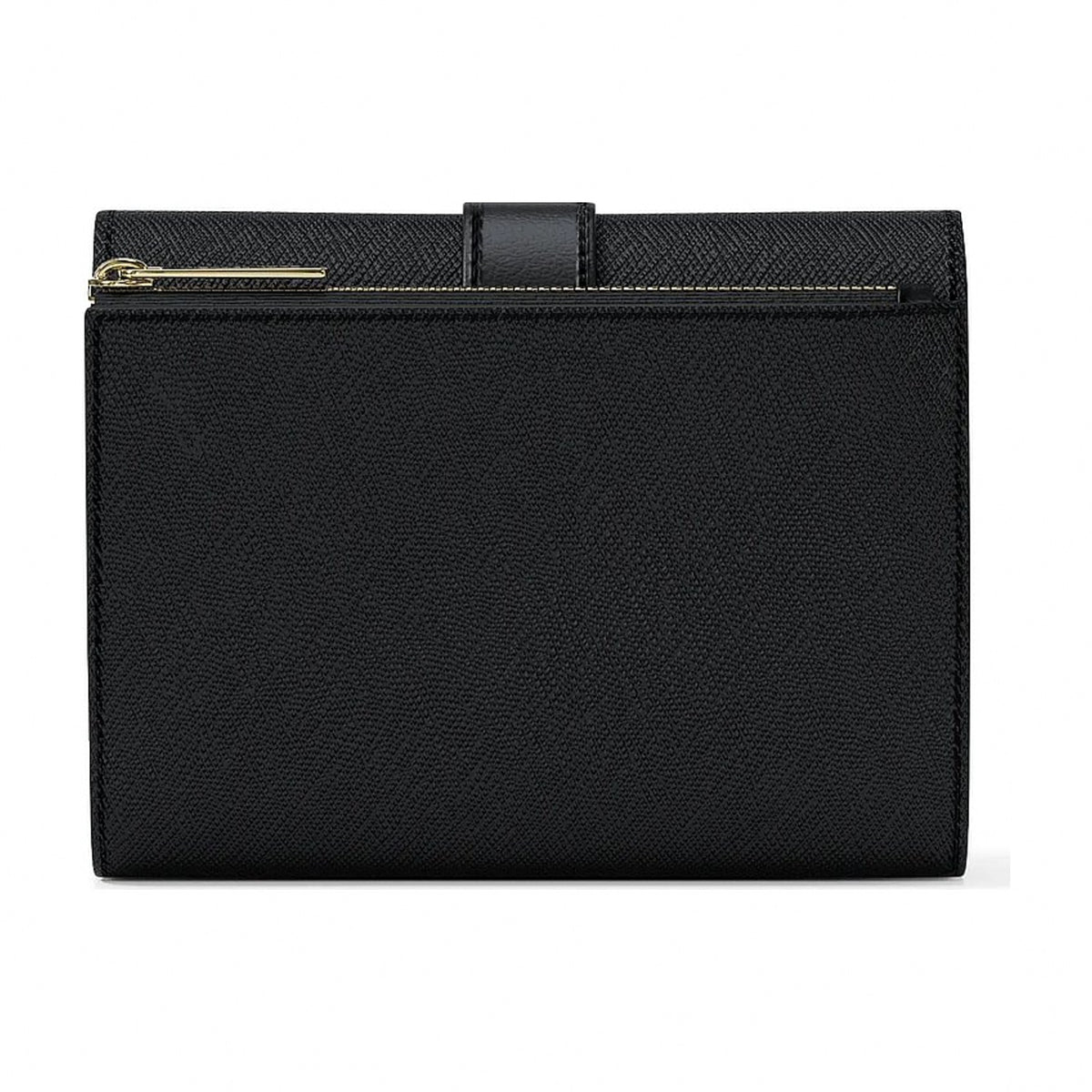 Michael Kors Greenwich Medium Saffiano Leather Trifold Wallet - BLACK