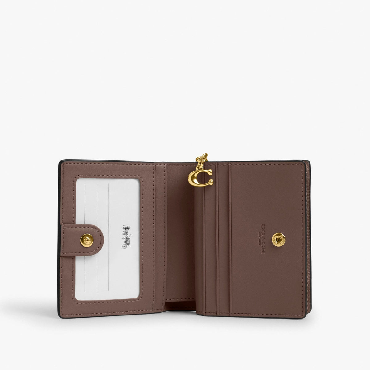 Coach Snap Wallet - Gold/Dark Stone