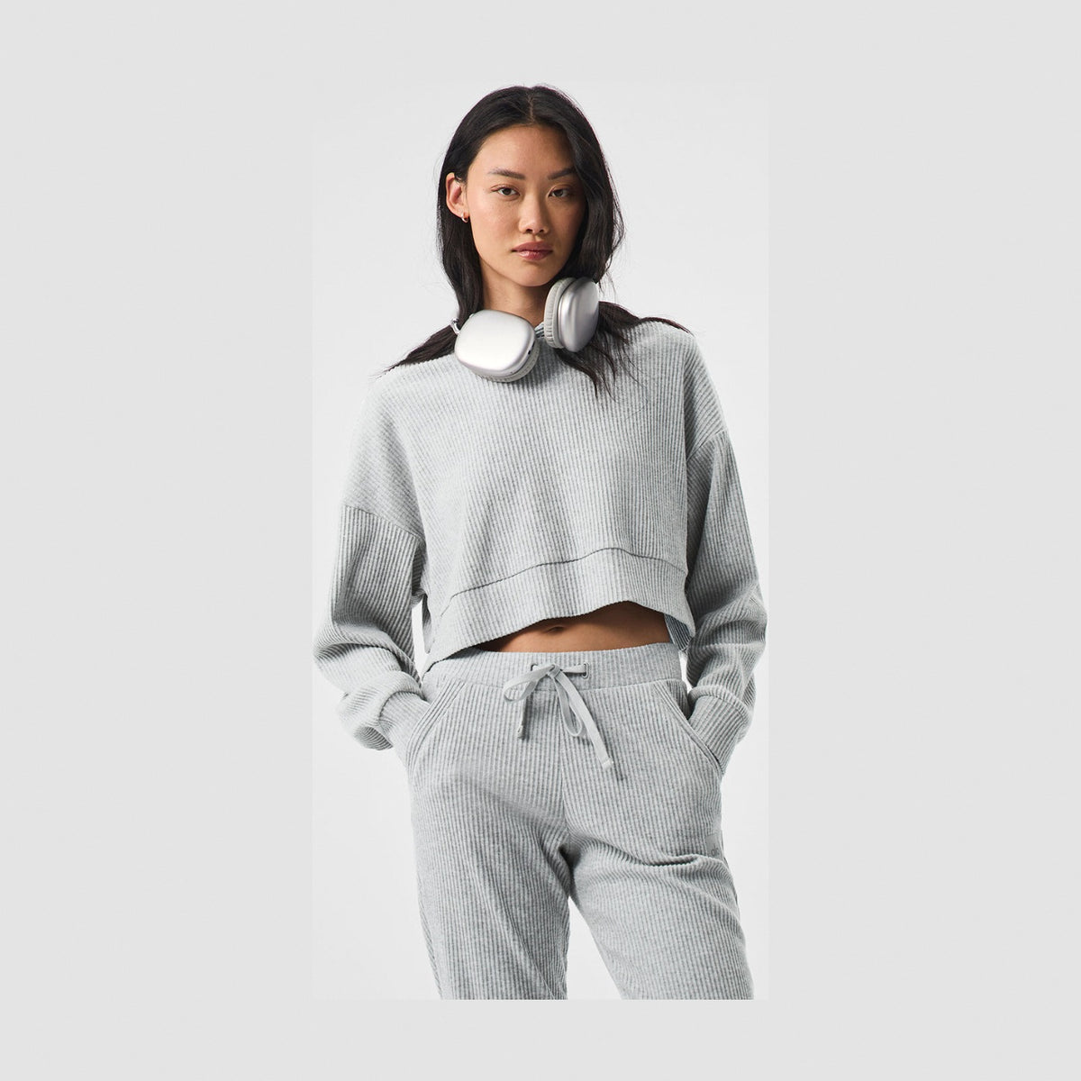 Alo Yoga Muse Hoodie - Athletic Heather Grey