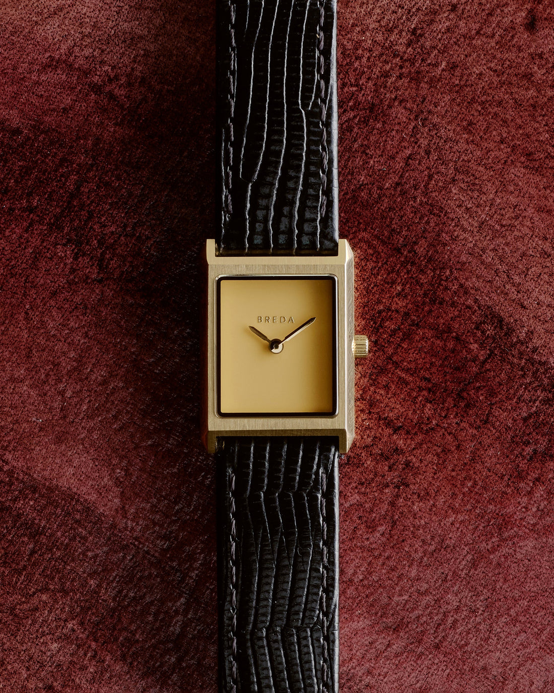 BREDA Virgil (Lizard Embossed) - Gold/Black