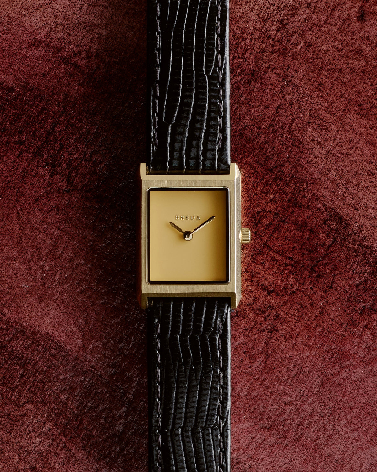 BREDA Virgil (Lizard Embossed) - Gold/Black