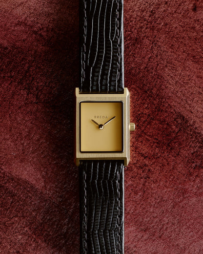 BREDA Virgil (Lizard Embossed) - Gold/Black