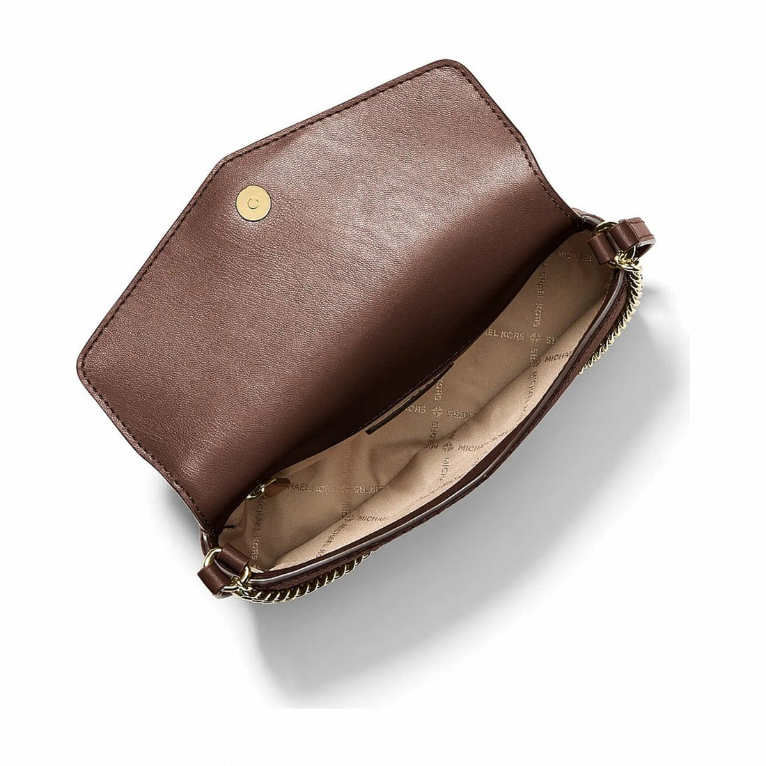 Michael Kors Kacey Extra-Small Pebbled Leather Crossbody Bag - NUTMEG