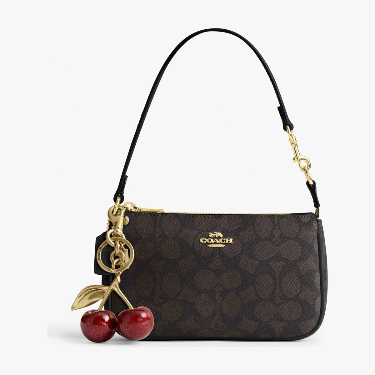 Coach Nolita 19 In Signature Canvas - Gold/Walnut/Black