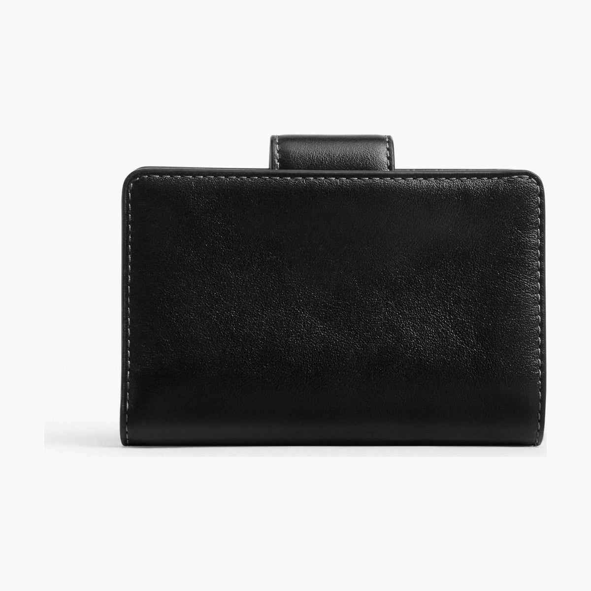 Coach Medium Corner Zip Wallet - Silver/Black