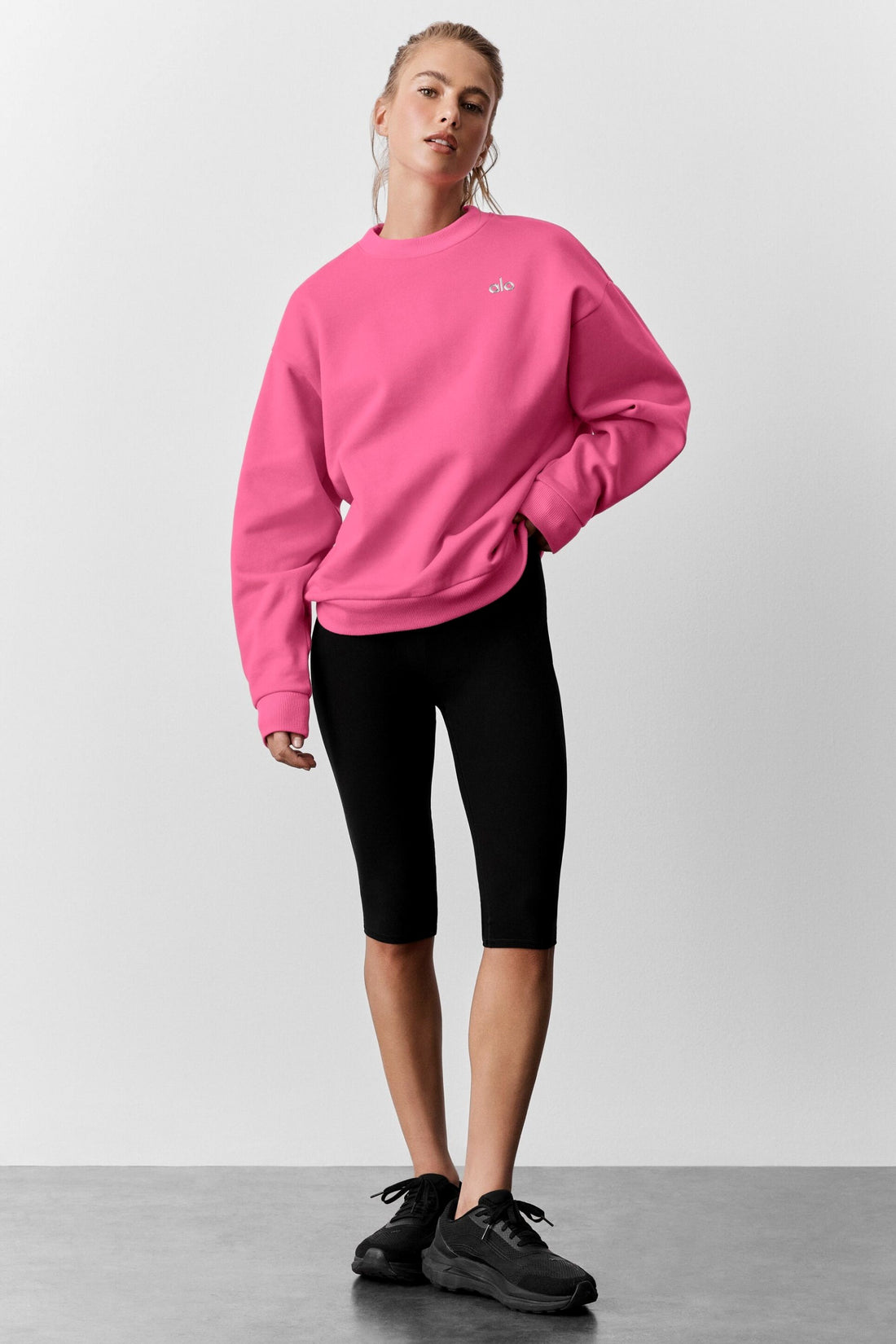 Alo Yoga Accolade Crew Neck Pullover - Paradise Pink