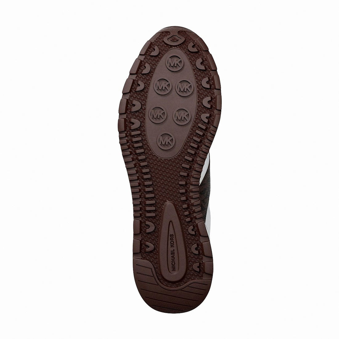 Michael Kors Remy Mixed-Media Trainer - OP WHT/BROWN