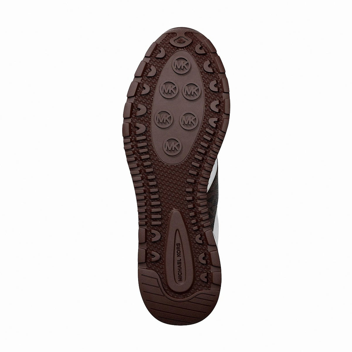 Michael Kors Remy Mixed-Media Trainer - OP WHT/BROWN