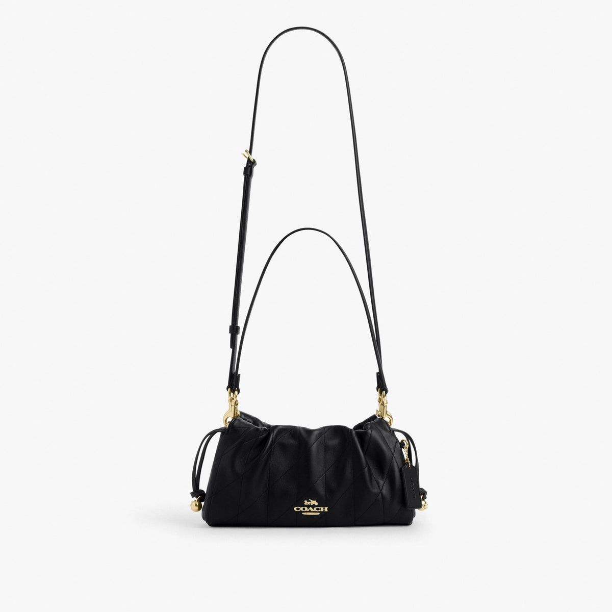 Coach Faye Shoulder Bag With Quilting - Gold/Black