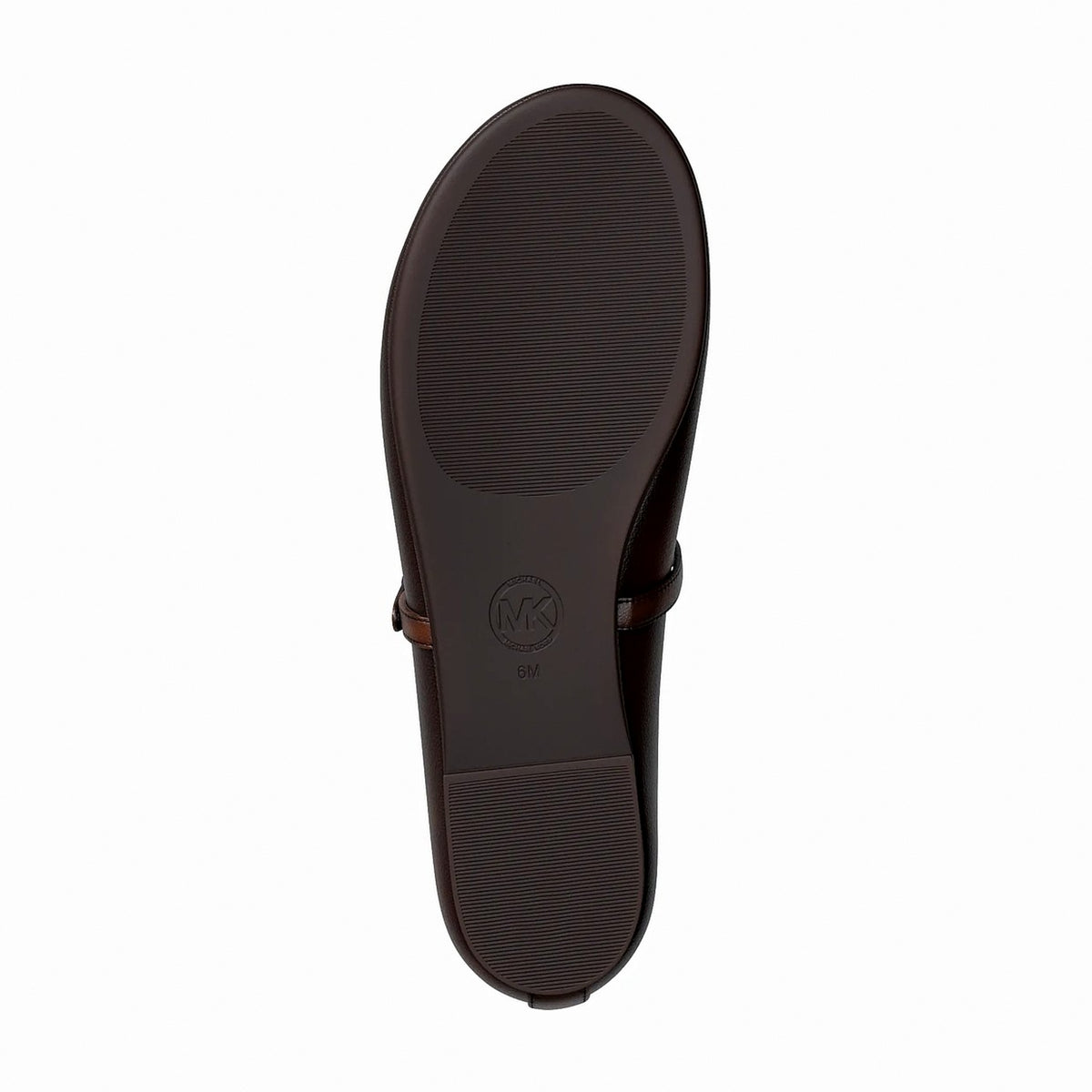 Michael Kors Phoebe Burnished Ballet Flat - CHOCOLATE