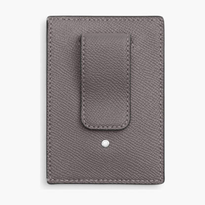 Coach Card Case With Money Clip - Silver/Graphite