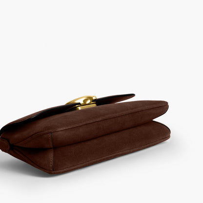 Coach Jet Shoulder Bag - Brass/Dark Chocolate
